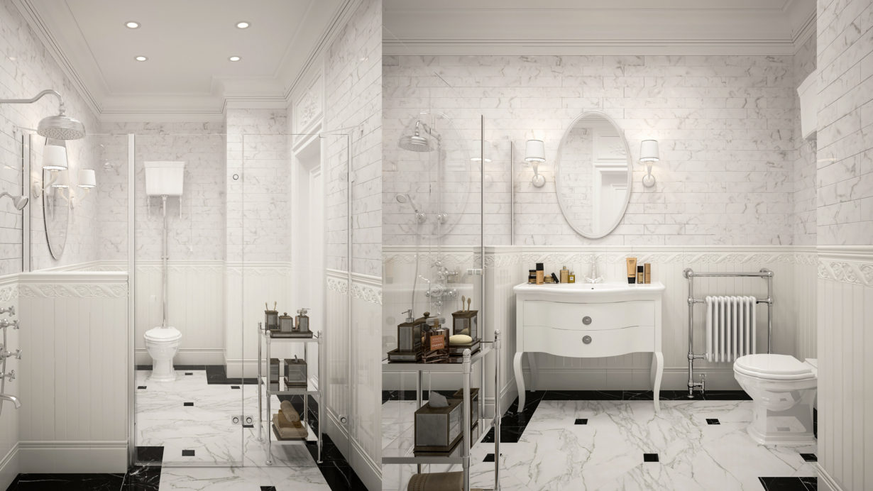 Дизайн ванной в апартаментах